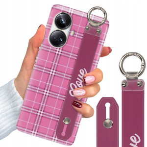 Etui + Pasek Do REALME 10 PRO PLUS 5G Kratka Wzory