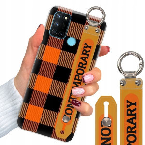 Etui + Pasek do REALME C17 RMX2103 W Kratkę Wzory