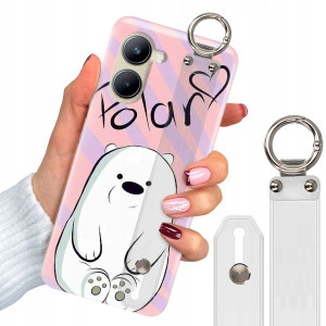 Etui + Pasek do REALME C33 Case Misie Top Wzory