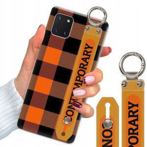 Etui + Pasek do SAMSUNG NOTE 10 LITE Kratka Wzory