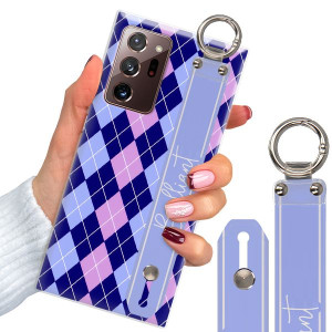 Etui + Pasek do SAMSUNG NOTE 20 ULTRA Kratka Wzory