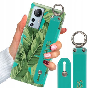 Etui + Pasek do XIAOMI 12 LITE Liście Flower Wzory