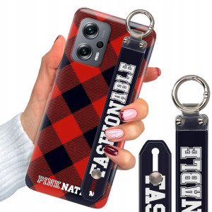 Etui + Pasek do XIAOMI POCO X4 GT W Kratkę Wzory