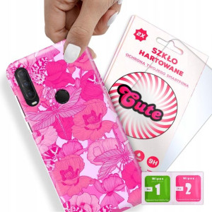 Etui + Szkło Do ALCATEL 1S 2020 Kwiaty Top Wzory