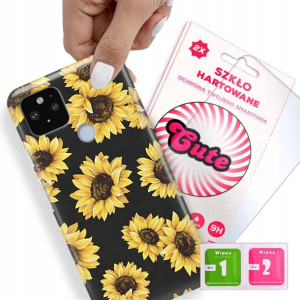 Etui + Szkło Do GOOGLE PIXEL 5XL Kwiaty Top Wzory