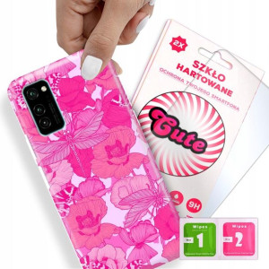 Etui + Szkło Do HUAWEI HONOR V30 PRO Kwiaty Wzory