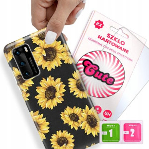 Etui + Szkło Do HUAWEI MATE 40 LITE Kwiaty Wzory