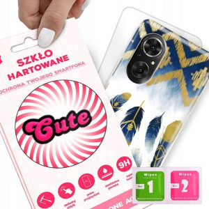 Etui + Szkło do HUAWEI NOVA 9 SE Eleganckie Wzory