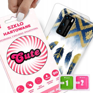 Etui + Szkło do HUAWEI P40 Eleganckie Case Wzory