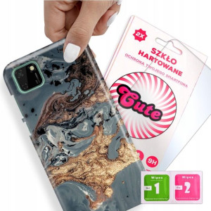 Etui + Szkło do HUAWEI Y5P Case Marmurki Top Wzory
