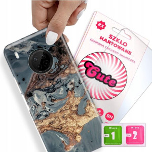 Etui + Szkło do HUAWEI Y9A Case Marmurki Top Wzory
