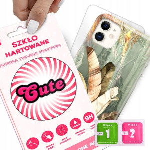 Etui + Szkło do iPHONE 11 Eleganckie Case Wzory