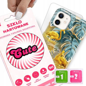 Etui + Szkło do iPHONE 12 Eleganckie Case Wzory