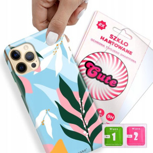 Etui + Szkło Do iPHONE 12 PRO MAX Kwiaty Top Wzory