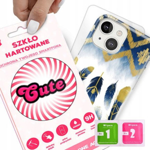 Etui + Szkło do IPHONE 13 Eleganckie Case Wzory