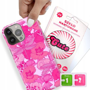 Etui + Szkło Do IPHONE 13 PRO MAX Kwiaty Top Wzory