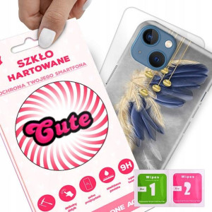 Etui + Szkło do IPHONE 14 Eleganckie Case Wzory