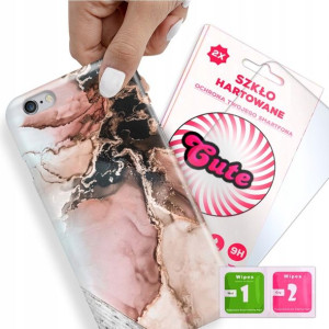 Etui + Szkło do iPHONE 6 Case Marmurki Top Wzory