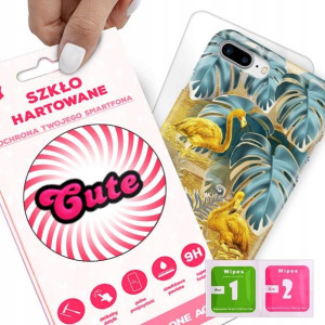 Etui + Szkło do iPHONE 7/8 PLUS Eleganckie Wzory