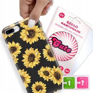 Etui + Szkło Do iPHONE 7/8 PLUS Kwiaty Top Wzory