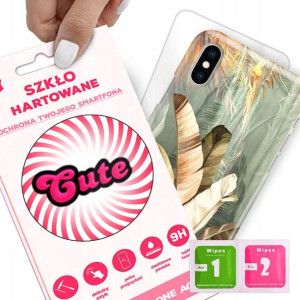 Etui + Szkło do iPHONE X/XS Eleganckie Top Wzory