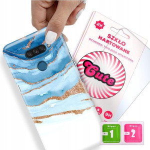 Etui + Szkło do LG K50s Case Marmurki Top Wzory