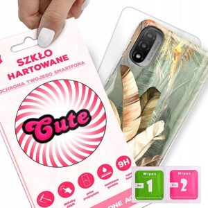 Etui + Szkło do MOTOROLA E20 Eleganckie Top Wzory