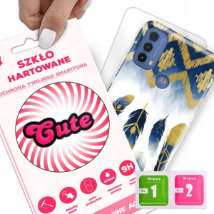 Etui + Szkło do MOTOROLA E30 Eleganckie Top Wzory