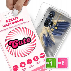 Etui + Szkło do MOTOROLA EDGE PLUS Modne Wzory