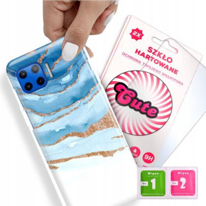 Etui + Szkło do MOTOROLA G 5G PLUS Marmurki Wzory