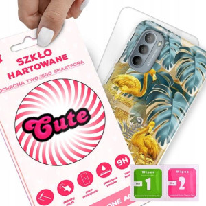 Etui + Szkło do MOTOROLA G31 4G Eleganckie Wzory