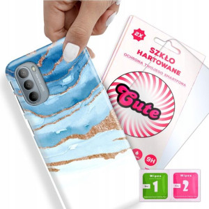 Etui + Szkło do MOTOROLA G31 4G Marmurki Top Wzory