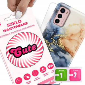 Etui + Szkło do MOTOROLA G42 Marmurki Marble Wzory
