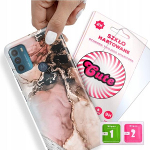 Etui + Szkło do MOTOROLA G50 Case Marmurki Wzory