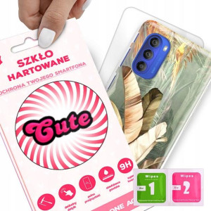 Etui + Szkło do MOTOROLA G51 5G Eleganckie Wzory