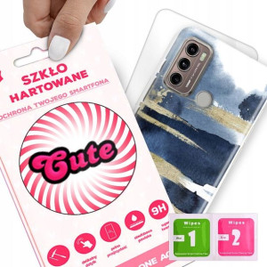 Etui + Szkło do MOTOROLA G60 4G Eleganckie Wzory