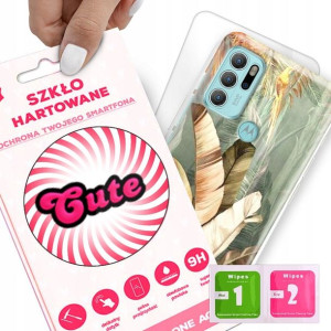 Etui + Szkło do MOTOROLA G60s Eleganckie Top Wzory