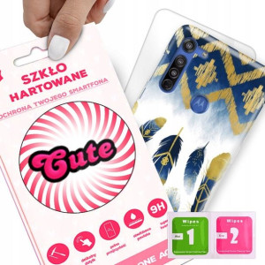 Etui + Szkło do MOTOROLA G8 Eleganckie Top Wzory