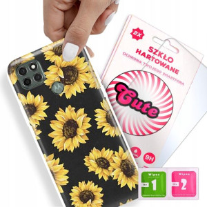 Etui + Szkło Do MOTOROLA G9 POWER Kwiaty Top Wzory