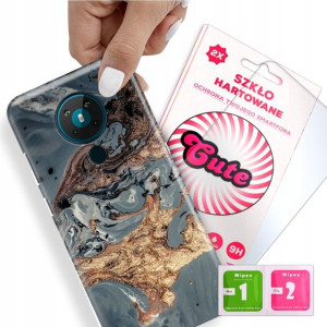 Etui + Szkło do NOKIA 5.3 Case Marmurki Top Wzory