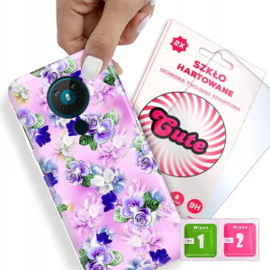 Etui + Szkło Do NOKIA 5.3 Kwiatowe Flower Wzory