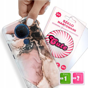 Etui + Szkło do NOKIA 5.4 Case Marmurki Top Wzory