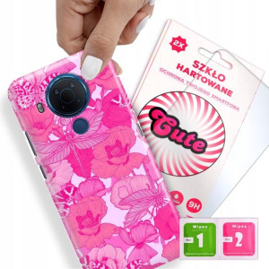 Etui + Szkło Do NOKIA 5.4 Kwiatowe Flower Wzory