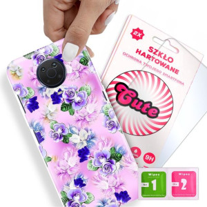 Etui + Szkło Do NOKIA G20 Kwiatowe Flower Wzory