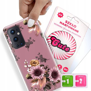 Etui + Szkło Do ONEPLUS 9 PRO 5G Kwiaty Top Wzory