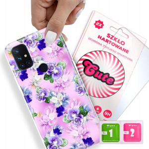 Etui + Szkło Do ONEPLUS NORD N10 5G Kwiaty Wzory