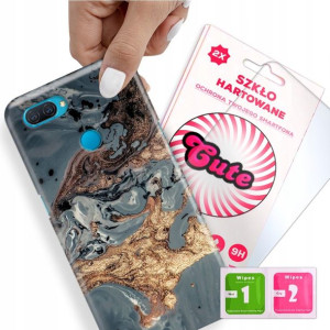 Etui + Szkło do OPPO A12 Case Marmurki Top Wzory