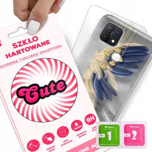 Etui + Szkło do OPPO A15 Eleganckie Case Top Wzory