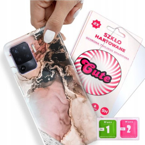Etui + Szkło do OPPO A94 4G Case Marmurki Wzory