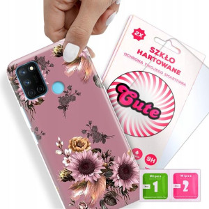 Etui + Szkło Do REALME 7I RMX2103 Kwiaty Top Wzory